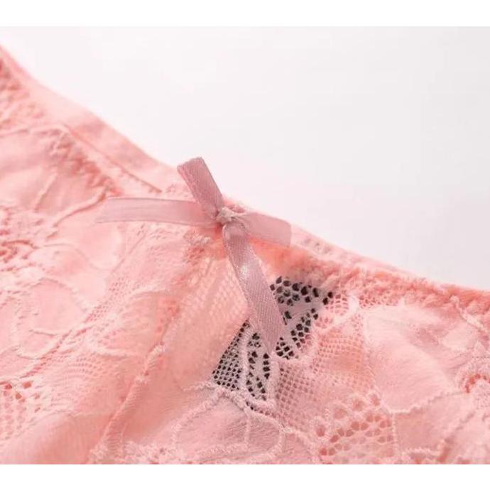BEST DEALS BESTWARE SEXY TRANSPARAN RENDA CELANA UKURAN JUMBO HOT LOW WAIST OPEN CROTCH CELANA DALAM