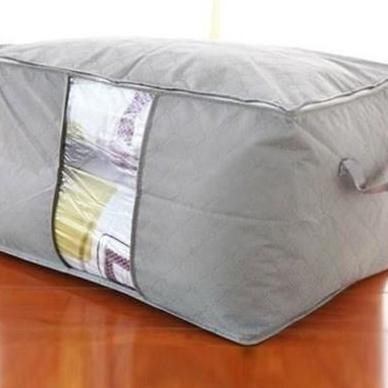 KUALITAS SUPER HL0037 Bamboo Storage Box Tempat Penyimpanan Baju Organizer Model Tidur Y1031