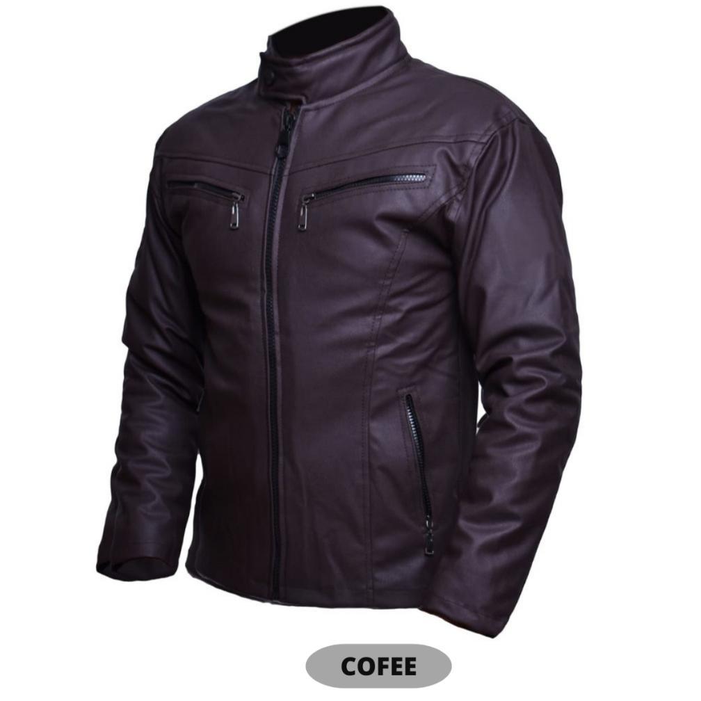 LIMITED JAKET KULIT POLOS PRIA BIKERS BKR006 | JAKET TOURING | JAKET SEMI KULIT DISTRO BANKERS BANDU