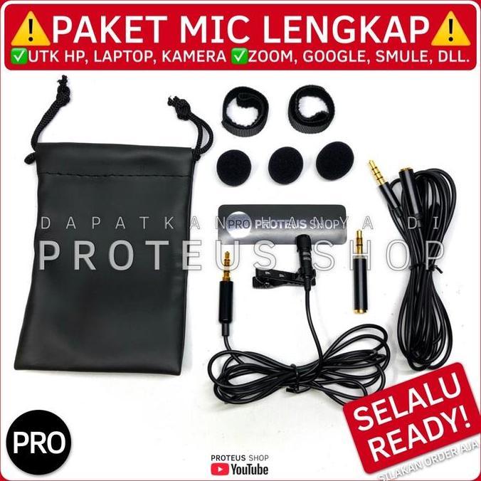 TERLARIS MIC LAPTOP MICROPHONE MIKE TRS TRRS LAVALIER CLIP ON EXTENSION