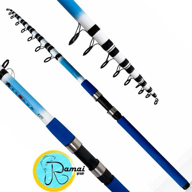 Ramaipancing Joran Casting Lemparan Jauh Telekopik /Joran Surf Ruas Pendek Kuat  Ukuran 240/300/360/