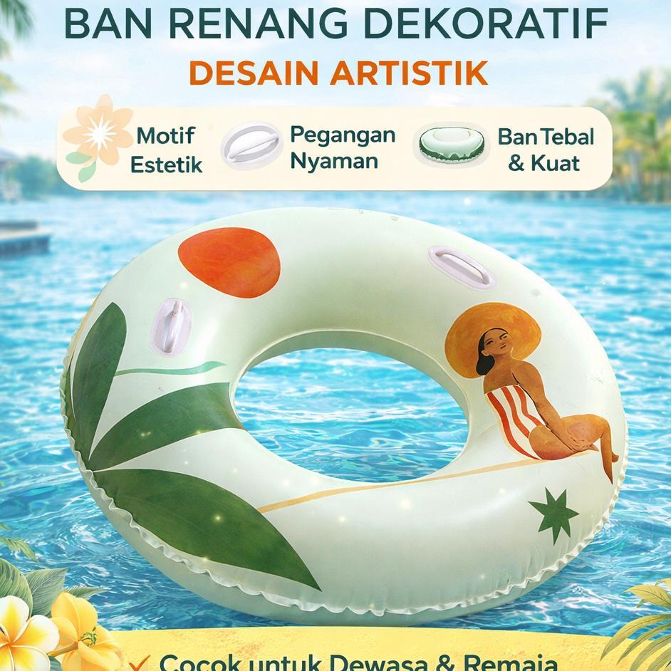 Ban Renang Jumbo Aesthetic Dewasa  Pelampung Renang Berkualitas Tebal