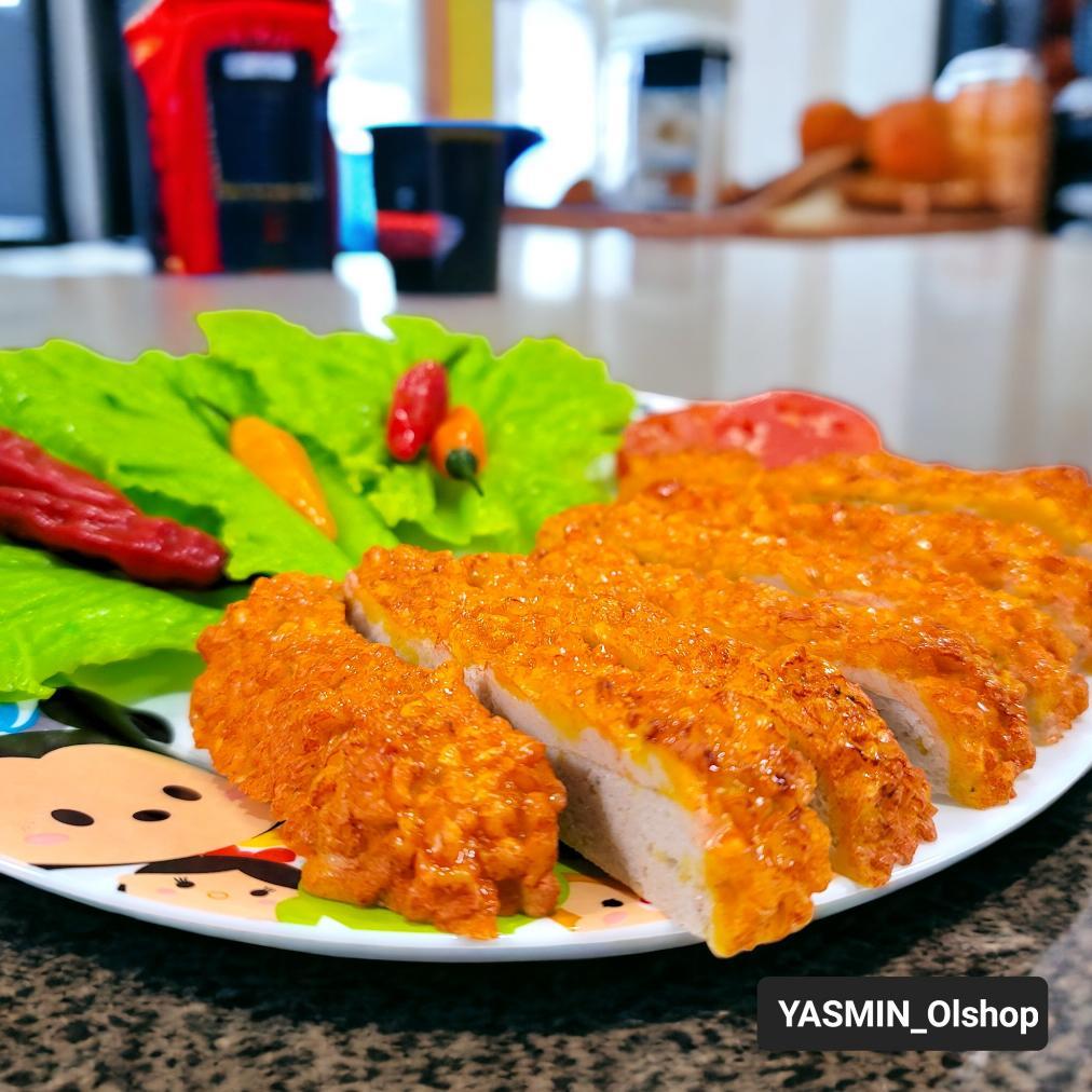 Replika Makanan Chicken Katsu / Dummy Makanan Chicken Katsu / Dekorasi Etalase Jualan / Replika Main