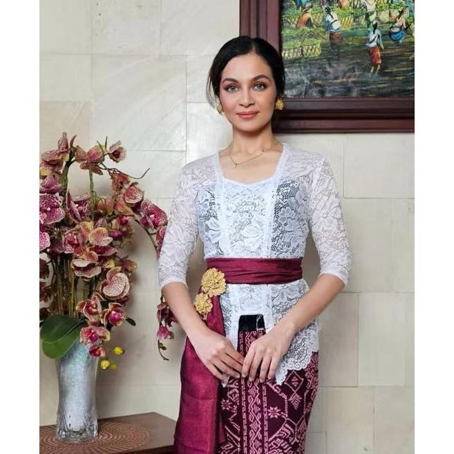 Hot Deals Kebaya Bali Brokat Sofia Bed Lengan Panjang Pendek Lilit Tumpuk Tangan 7/8 3/4 Model Siku 