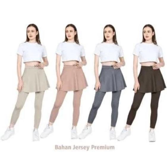 Berkualitas Celana Rok Lari Senam Bersepeda Renang Zumba Sport Olah Raga Wanita Bahan Spandex Halus 