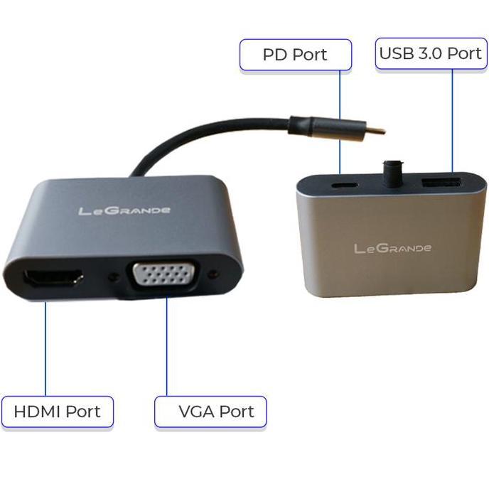 Murah Legrande Adapter Usb Hub 4 In 1