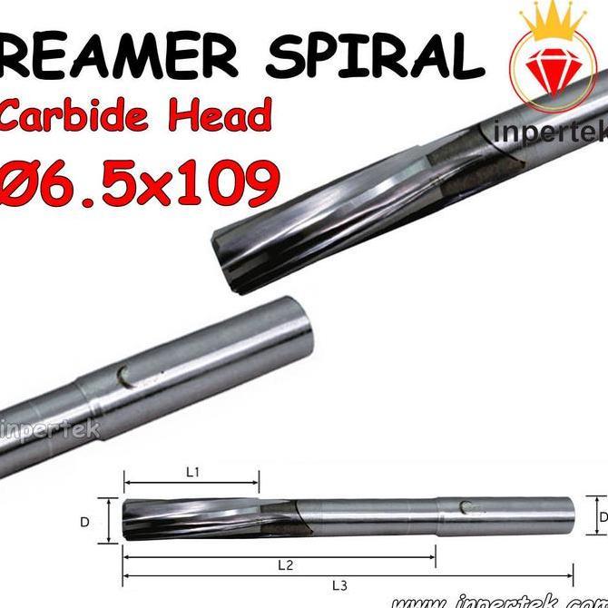 SAVAN Reamer 6.5x109 TCT Reamer Carbide Head 6.5mm Rimer Spiral 6 Lemer
