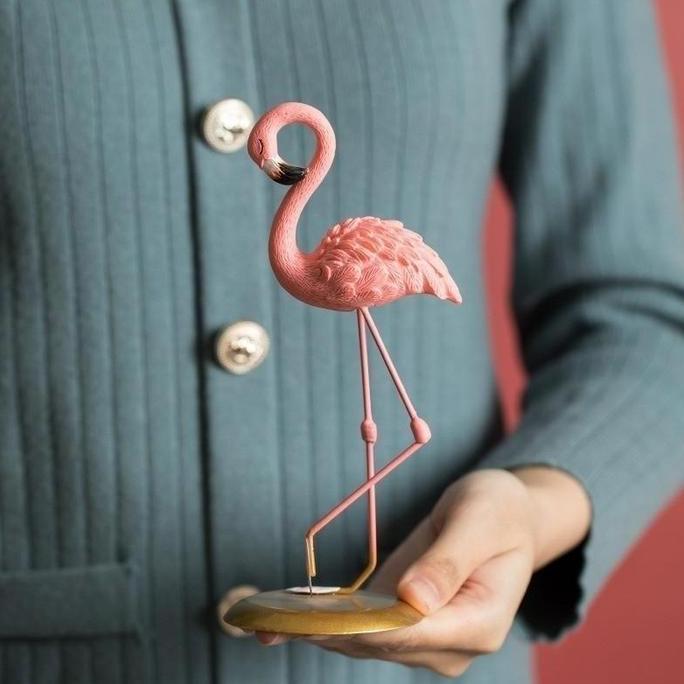 MANAZY Vinnatsu Buah Dekorasi Taman Halaman Plastik Flamingo Merah Muda/Dekorasi Flamingo Merah Muda