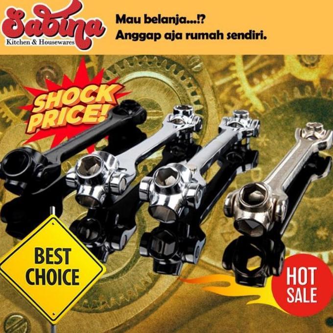 GARAVAR Kunci Ring Pas Multifungsi 8 In 1 Hexagon Wrench Powerful Magnet 12-19