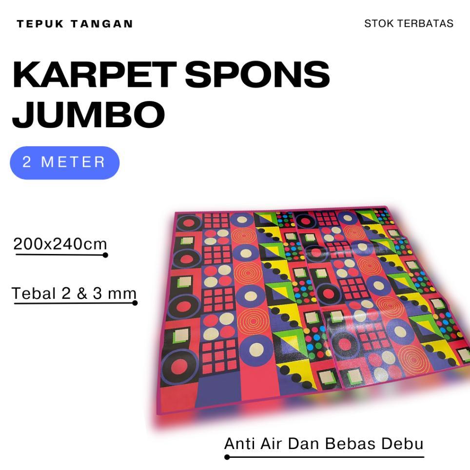 Karpet Spons Jumbo Ukuran 200X240Cm Tebal 3Mm / Karpet Lantai Spons Jumbo Tebal Motif