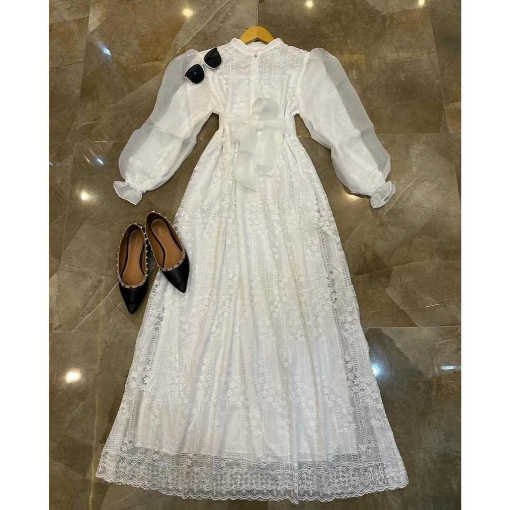 PAKET HEMAT Raya dress / gamis putih / gamis kondangan / gamis lebaran / gamis brukat
