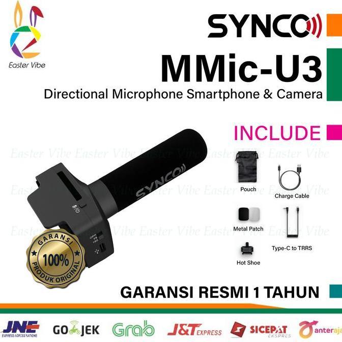 TERLARIS SYNCO MMIC U3 DIRECTIONAL MICROPHONE SMARTPHONE & CAMERA MIC