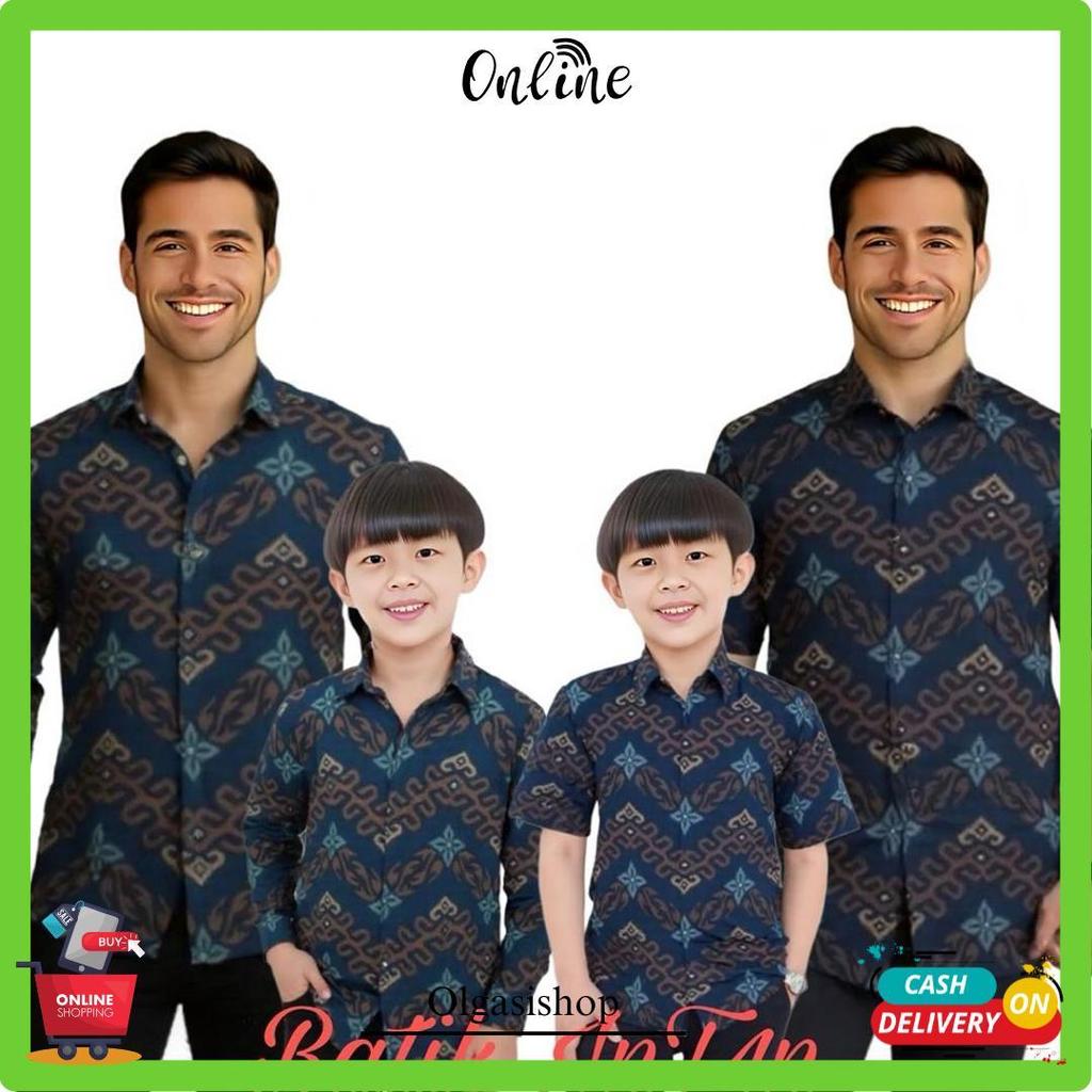 Couple Keluarga Kemeja Batik & Tunik Batik | Set Batik Ayah Ibu Anak Terbaru Rekomendasi Terbaik