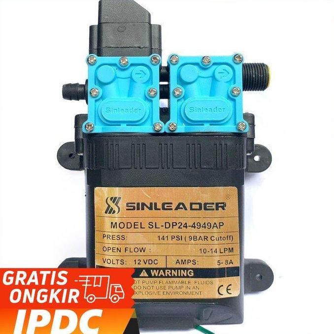 POMPA DUAL PUMP DC 12V SINLEADER SL-DP24 141 PSI MOTOR 4949 READY