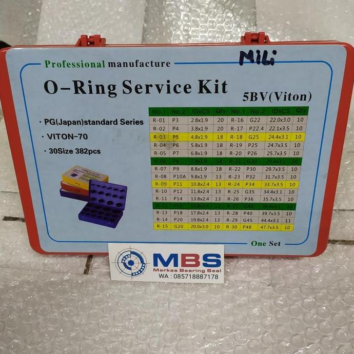 ORING VITON 5BV MILI SET BOX O-RING