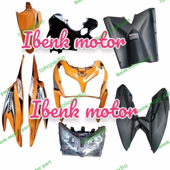 Paket Cover Body Halus Vario Techno 125 Old Orange