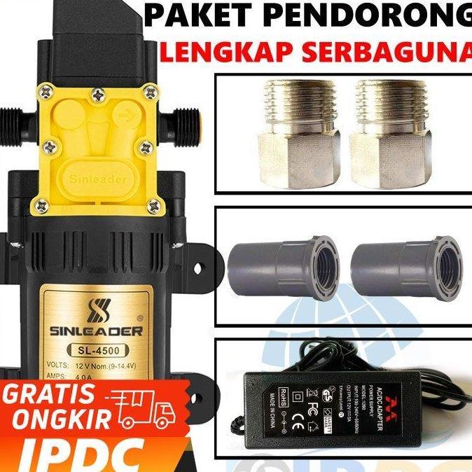 PAKET POMPA PENDORONG SERBAGUNA OTOMATIS BERTEKANAN TINGGI - SL 4500 TERBARU