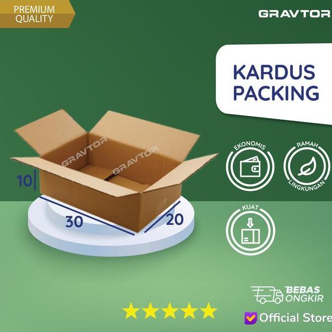 Box | Kotak | Dus | Kardus Polos Packing 30x20x10 (BUKAN Kardus Bekas)