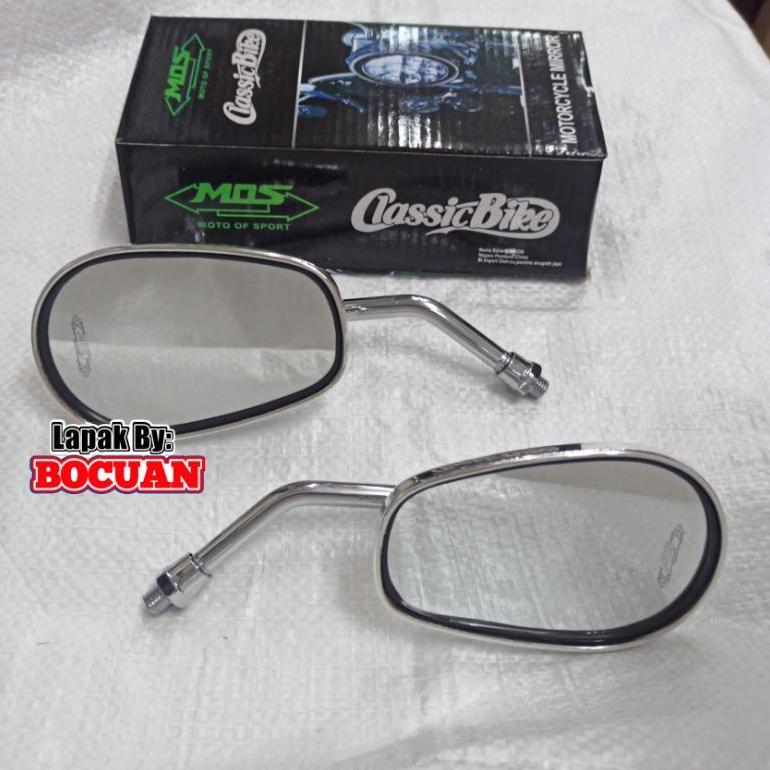 Spion oval chrome w175 thunder 125 scoopy cb 100 krom harley classic model harley klasik 125 verza
