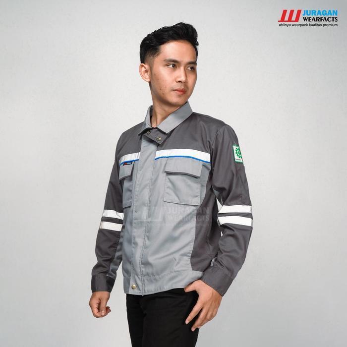 [COD] WEARPACK SAFETY BAJU SERAGAM KERJA LAPANGAN PROYEK TAMBANG K3 PANJANG PRIA WANITA SEMIJAKET WA