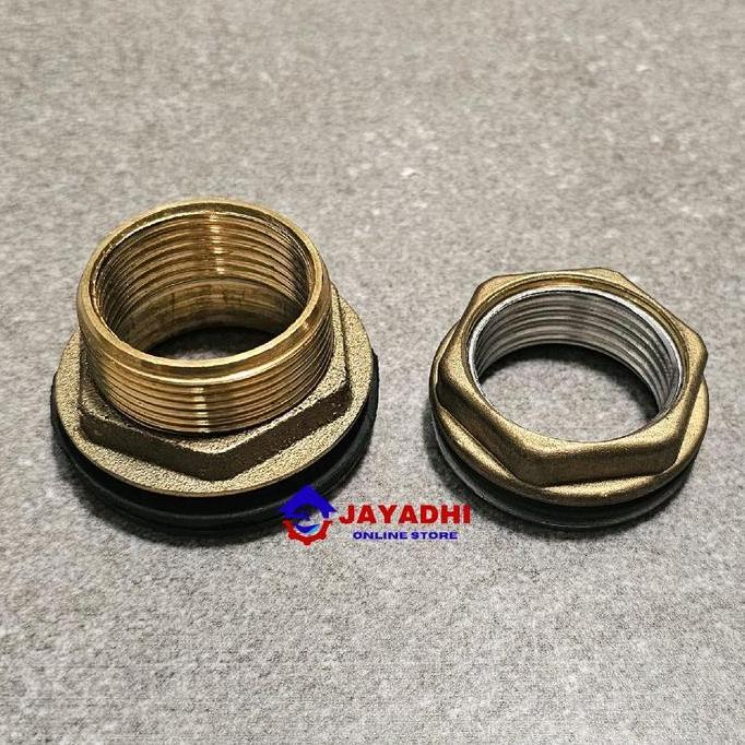 TERMURAH - Ring Tandon Air 1" 1,5" 2" - Vlok Toren / Mur Drat Toren Brass Kuningan 1 in / 1-1/2 inch