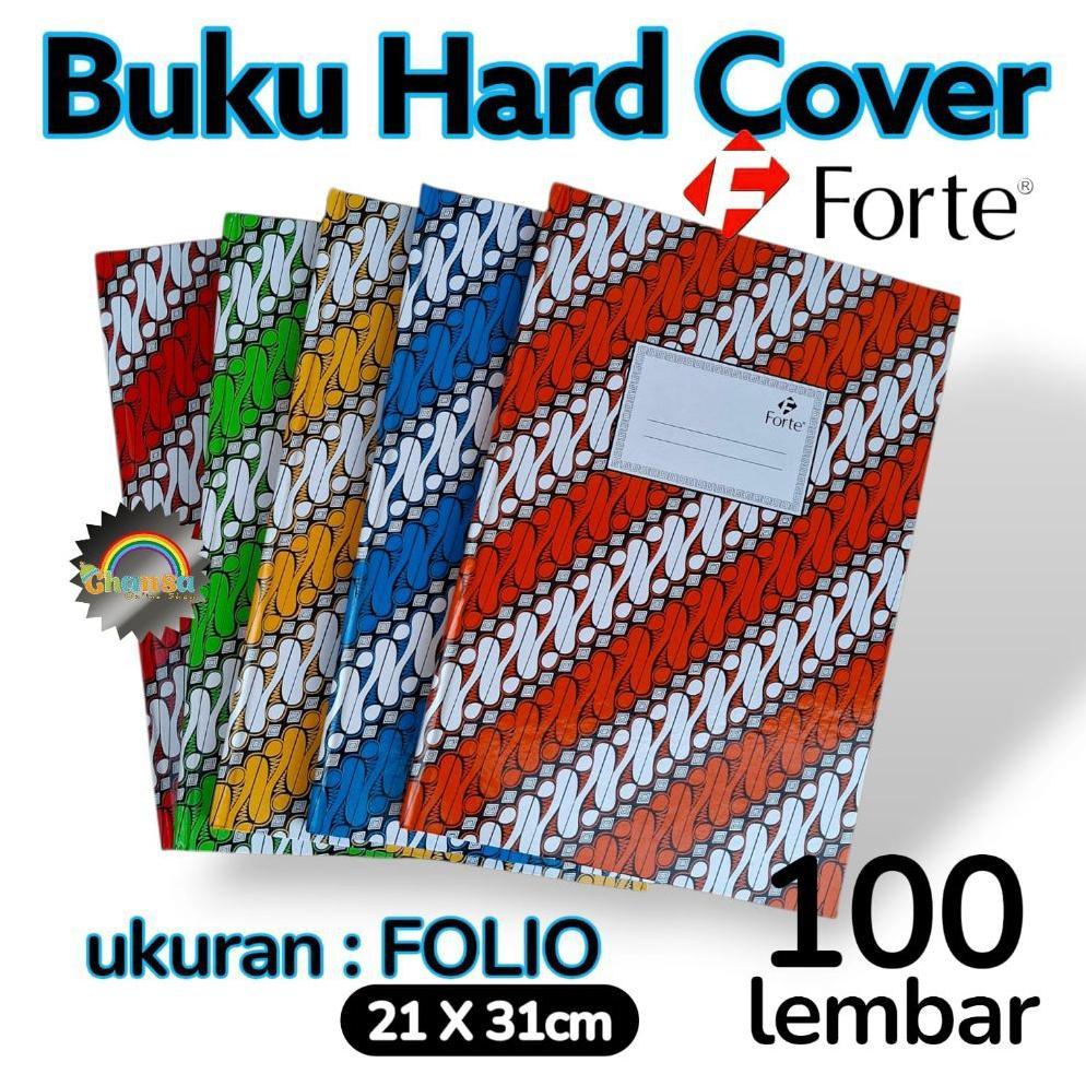 (1PCS)FORTE BUKU HARDCOVER FOLIO 100 Lembar / Hardcover Folio 100 Lembar