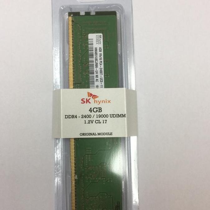 BEBAS ONGKIR - Memory Ram Desktop SK Hynix Original 1Rx16 PC4 2400T 4GB DDR4 udimm