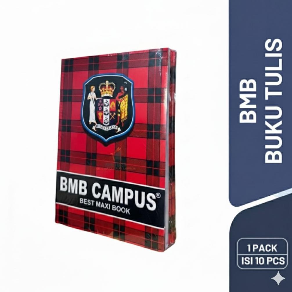 1 PACK Buku Tulis Campus 50 lembar /Buku Tulis BMB CAMPUS 36 Lembar Dan 50 Lembar 10 Pcs