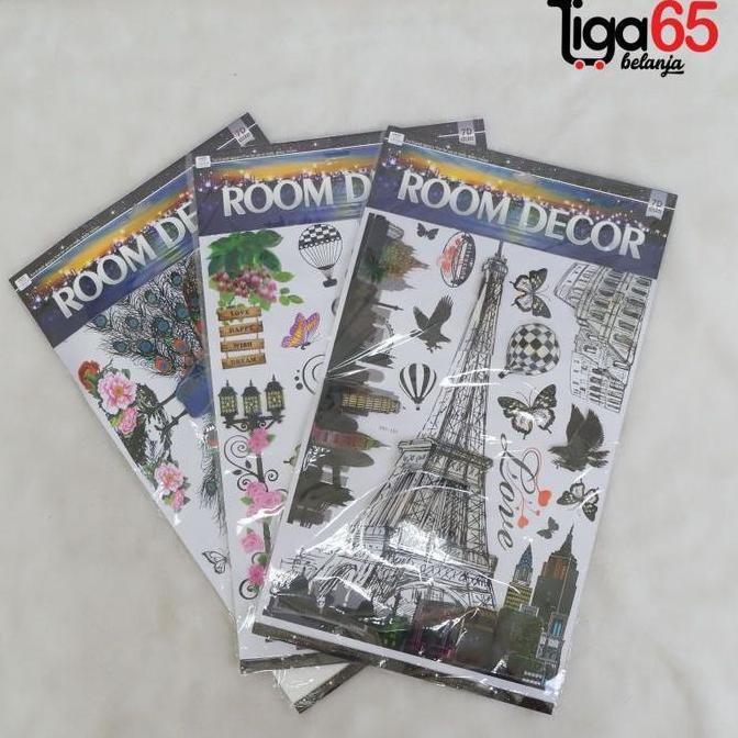 Wall Sticker Dinding Sticker Dinding 3D Timbul / Sticker Wall Ddd (33X58)