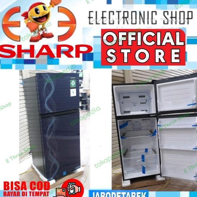 Sharp Sj197Nd Kulkas 2 Pintu No Frost 172 L - Sj197 - Sj 197