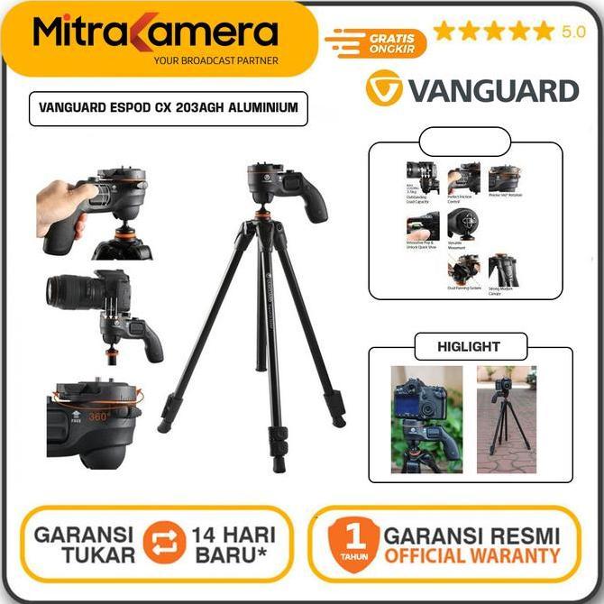 Vanguard Espod CX 203AGH Aluminum Tripod