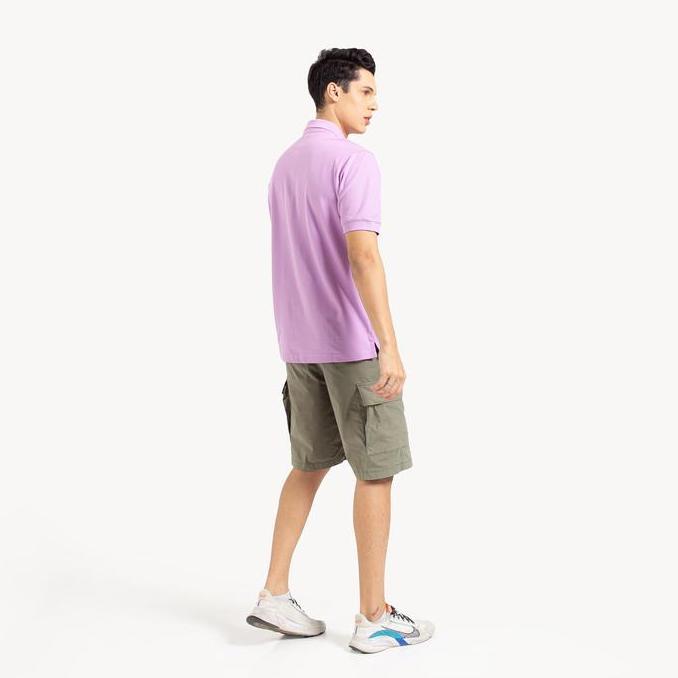 Kaos Kerah Katun Pique Polo Shirt LILAC COLOUR