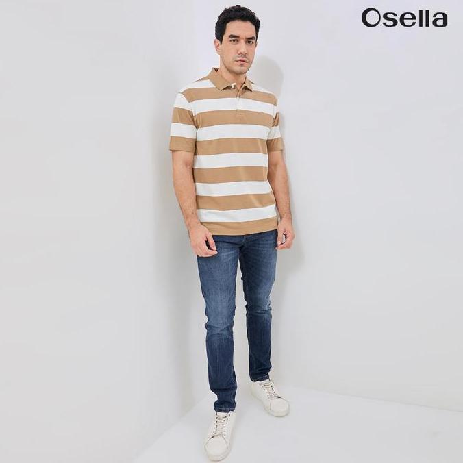 Osella Stripe Polo Shirt 30206601 | Kaos Polo Lengan Pendek Pria