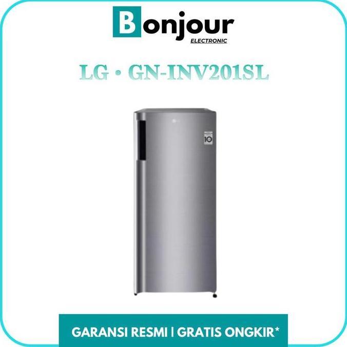Kulkas LG Inverter 1 Pintu GN-INV201Sl 169 Liter GN INV201SL LG Kulkas