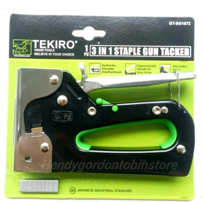 Tekiro Staple Gun Taer 3In1 Staples Gun Taker Stapler Staples Jok