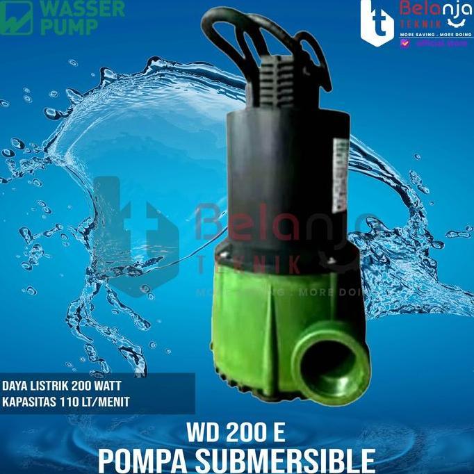 WASSER POMPA CELUP AIR BERSIH SUBMERSIBLE PUMP WD 200 E WD200E NON RESTOCK