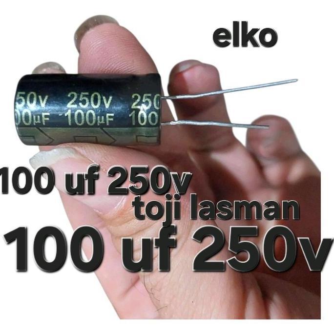 ELKO ELCO 100UF 250V 100 MIKRO UF 250 200 V 200V VOLT ELKO ELCO 250V100UF TL999