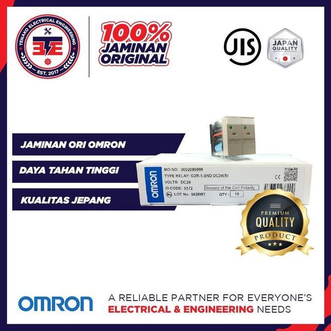 TERBARU - OMRON G2R-1-SND Relay 8 Kaki Original Omron 6V DC 12V DC 24V DC 48V DC