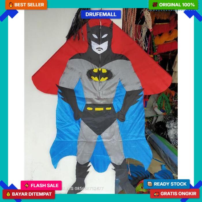 Layangan Kain Karakter / Layangan Hias / Layangan Superman Kualitas Pilihan
