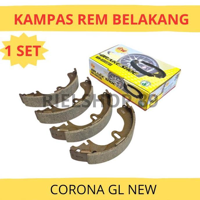 KAMPAS REM BELAKANG BRAKE SHOE CORONA GL / CORONA ABSOLUTE EX SALOON BESTSELLER