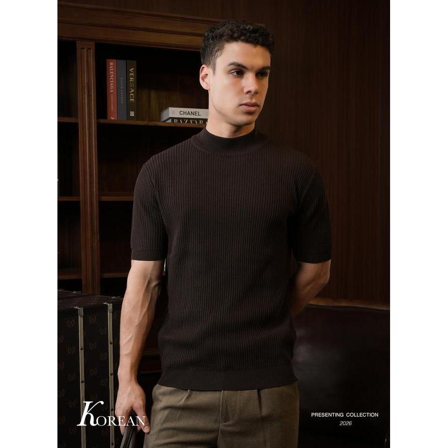 BALVEIN - Korean Knit Polo Shirt / Polo Shirt Pria
