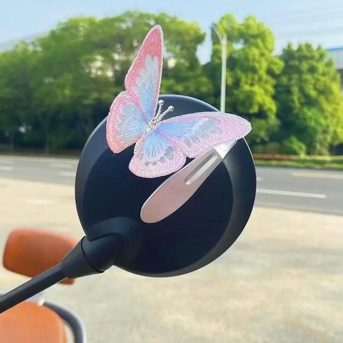 BAGUSBOY KUPU-KUPU BERGERAK DEKORASI HELM SEPEDA MOTOR PENYEMBUHAN MOTOR KACA SPION KENDARAAN LISTRI