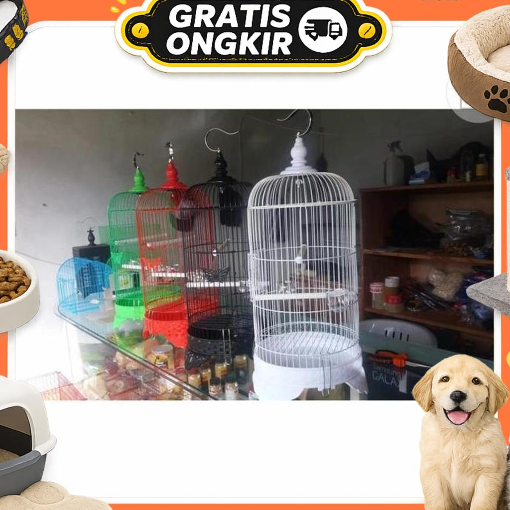 Sangkar Burung Bulat Besi (Import)