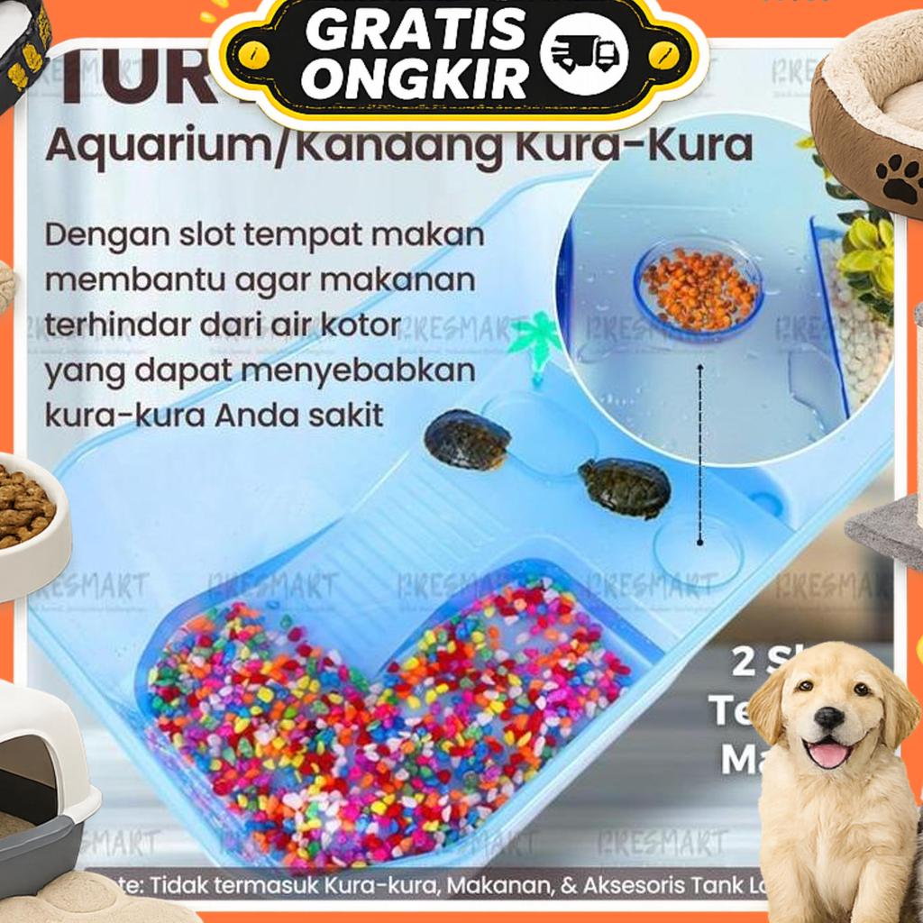 Turtle Tank L Xl Tempat Kura Kura Air Bak Ember Aquarium Akuarium Kandang Kura2 Brazil Besar