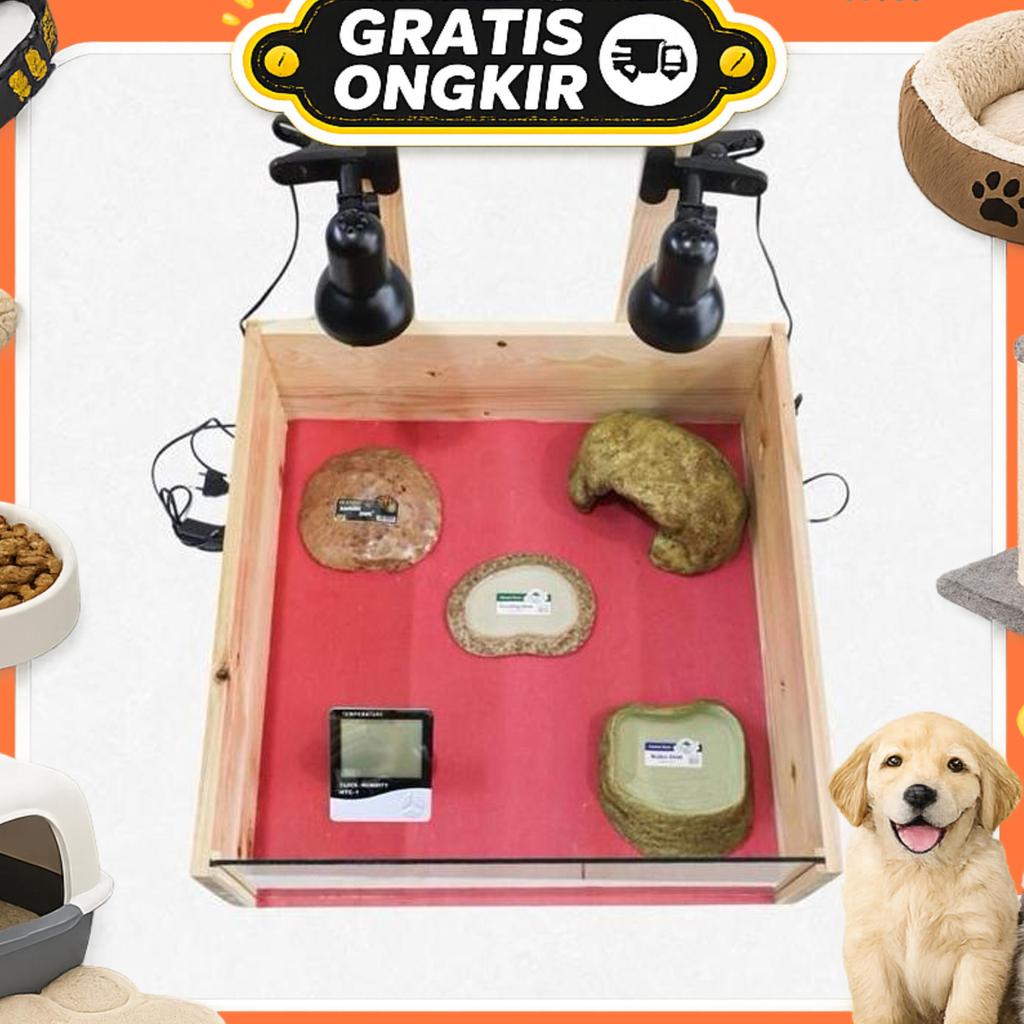 Torto Table Size M (1 Set) / Kandang Kura Kura Darat /  Kandang Torto Table Sulcata Pardalis Aldabra