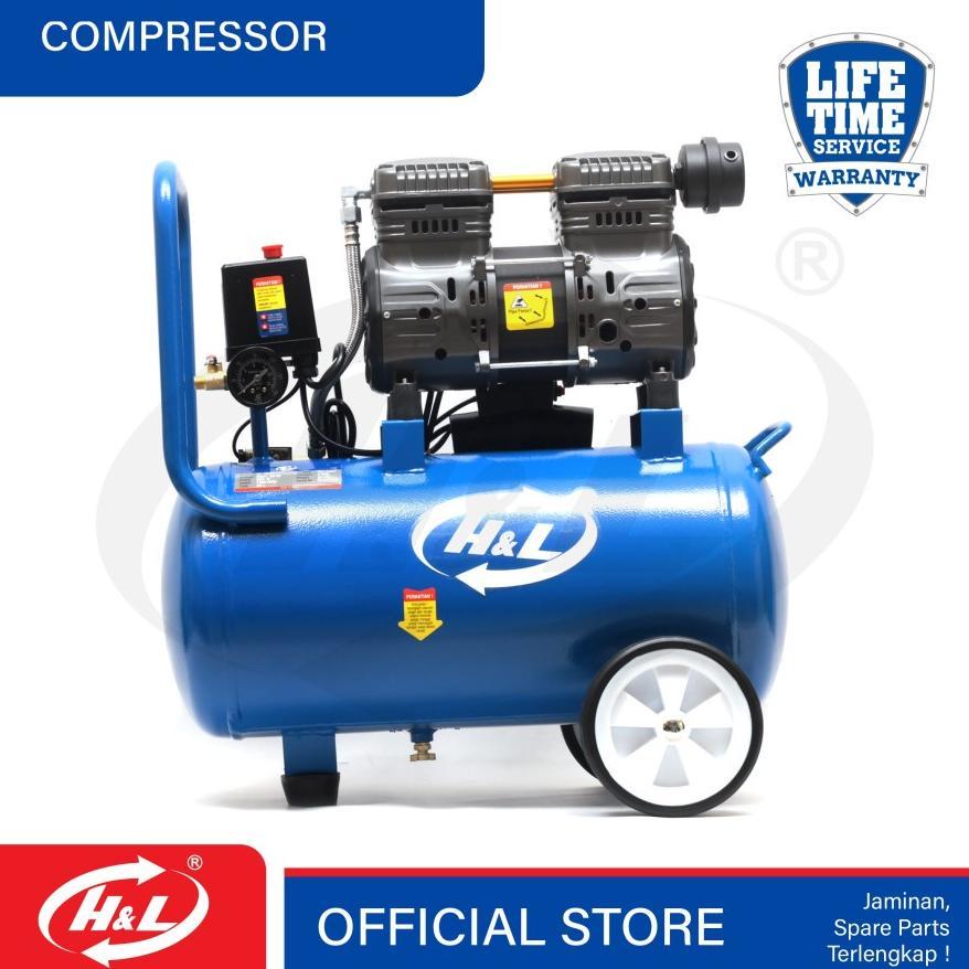 H&L Kompresor Angin Oilless Silent 30L | Air Compressor HnL 30 Liter terlaris