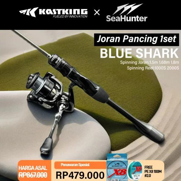 [OFFICIAL] KASTKING x SeaHunter Blue Shark Joran Pancing 1 SET=Reel Pancing Power Handle Spinning Re