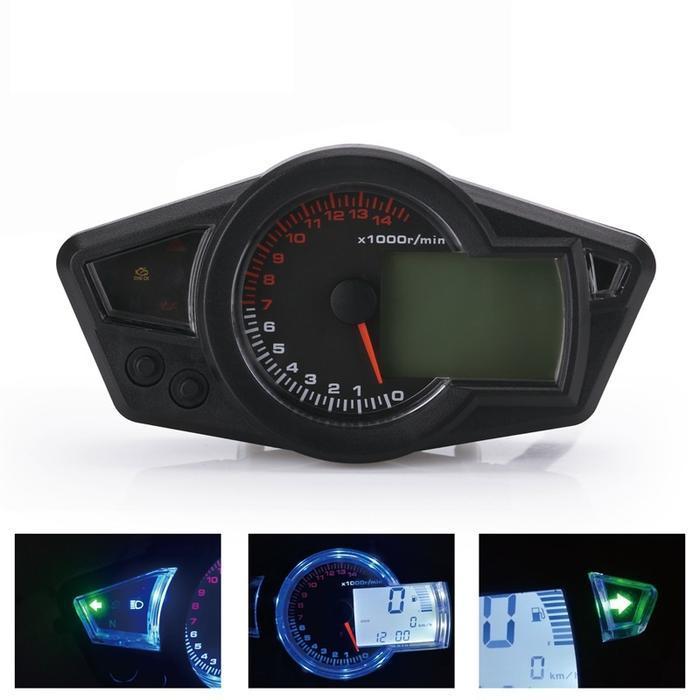 SPEEDO DIGITAL RX1N REP SPIDO KOSO RX1 N SPEEDOMETER CUSTOM CB JAPSTYLE SCRAMBLER LED UNIVERSAL ORIG