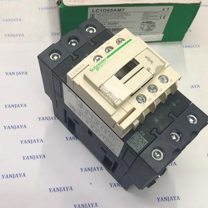KONTAKTOR LC1D65M7 80A 30KW 220VAC SCHNEIDER ORIGINAL