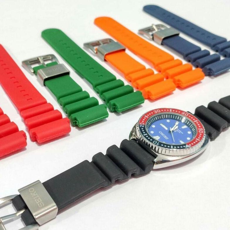 Strap Tali Jam Seiko Karet Rubber 22mm Tali Jam Seiko Diver Prospek ready